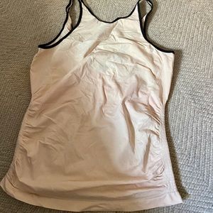Blush low back ballerina tank top